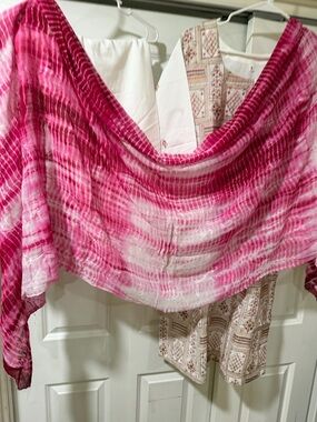 Pink Tie-Dye Lightweight Scarf - Women's Accessory
